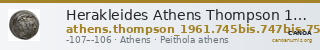 Herakleides Athens Thompson 1961 745bis, 747bis-758 — CANOA