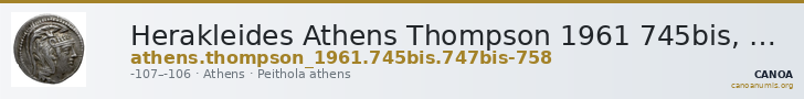 Herakleides Athens Thompson 1961 745bis, 747bis-758 — CANOA