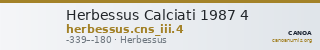 Herbessus Calciati 1987 4 — CANOA