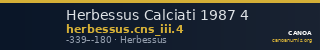 Herbessus Calciati 1987 4 — CANOA