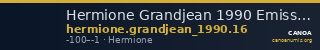Hermione Grandjean 1990 Emission 16 — CANOA