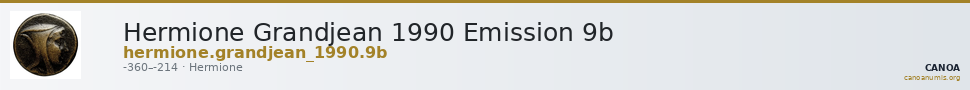 Hermione Grandjean 1990 Emission 9b — CANOA