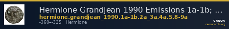 Hermione Grandjean 1990 Emissions 1a-1b; 2a; 3a; 4a; 5; 8-9a — CANOA