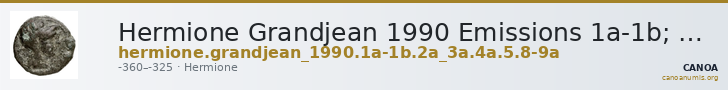 Hermione Grandjean 1990 Emissions 1a-1b; 2a; 3a; 4a; 5; 8-9a — CANOA
