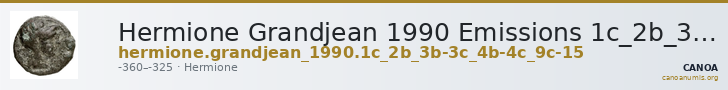 Hermione Grandjean 1990 Emissions 1c_2b_3b-3c_4b-4c_9c-11 — CANOA