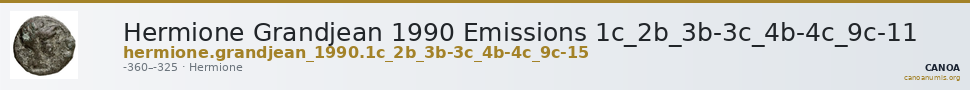 Hermione Grandjean 1990 Emissions 1c_2b_3b-3c_4b-4c_9c-11 — CANOA