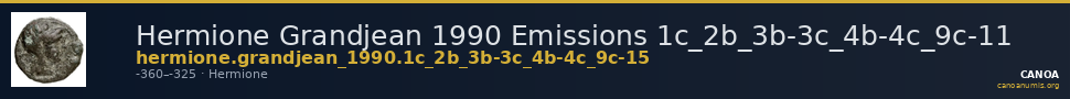 Hermione Grandjean 1990 Emissions 1c_2b_3b-3c_4b-4c_9c-11 — CANOA