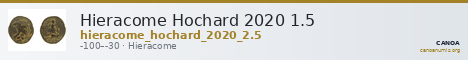 Hieracome Hochard 2020 1.5 — CANOA