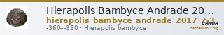 Hierapolis Bambyce Andrade 2017 Series 2-3 — CANOA