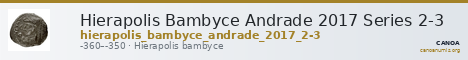 Hierapolis Bambyce Andrade 2017 Series 2-3 — CANOA