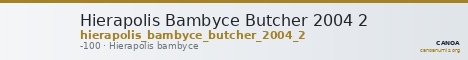 Hierapolis Bambyce Butcher 2004 2 — CANOA