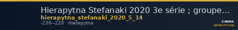 Hierapytna Stefanaki 2020 3e série ; groupes I et IV; émissions 5 et 14 (catalogue n° 8-9 et 79-82) — CANOA
