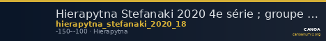 Hierapytna Stefanaki 2020 4e série ; groupe I ; émission 18 (catalogue n° 144) — CANOA