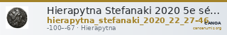 Hierapytna Stefanaki 2020 5e série ; groupes I-II ; émissions 22a-b et 27-46 (catalogue n° 167-168, 182-312) — CANOA