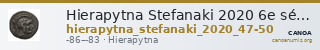 Hierapytna Stefanaki 2020 6e série ; groupes I-II ; émissions 47-50 (catalogue n° 313-325) — CANOA