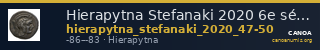 Hierapytna Stefanaki 2020 6e série ; groupes I-II ; émissions 47-50 (catalogue n° 313-325) — CANOA