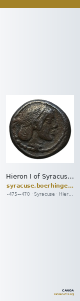 Hieron I of Syracuse Syracuse Boerhinger 1929 286-291_362-370 — CANOA