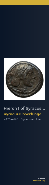 Hieron I of Syracuse Syracuse Boerhinger 1929 286-291_362-370 — CANOA