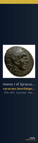 Hieron I of Syracuse Syracuse Boerhinger 1929 373 — CANOA