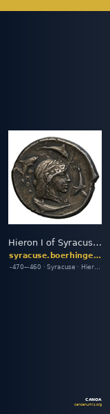 Hieron I of Syracuse Syracuse Boerhinger 1929 379-391 — CANOA