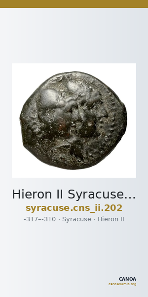 Hieron II Syracuse Calciati 1986 202 — CANOA