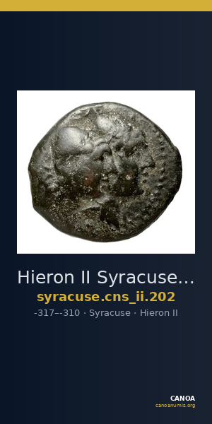 Hieron II Syracuse Calciati 1986 202 — CANOA