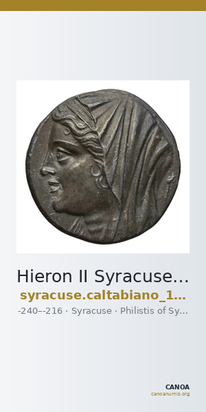Hieron II Syracuse Caltabiano 1997 15-90 — CANOA