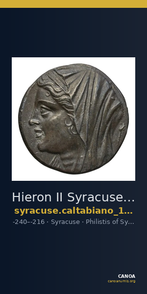 Hieron II Syracuse Caltabiano 1997 15-90 — CANOA