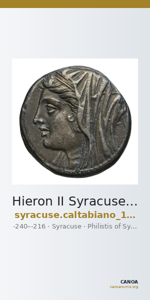 Hieron II Syracuse Caltabiano 1997 228-238 — CANOA