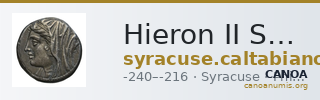 Hieron II Syracuse Caltabiano 1997 228-238 — CANOA