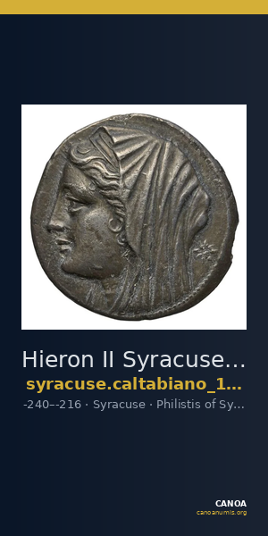 Hieron II Syracuse Caltabiano 1997 91-219 — CANOA