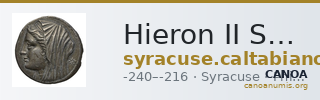 Hieron II Syracuse Caltabiano 1997 91-219 — CANOA