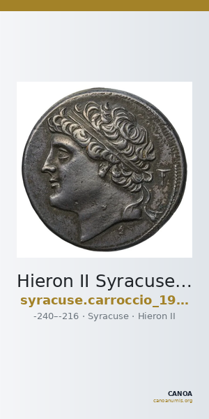 Hieron II Syracuse Carroccio 1994 1-14 — CANOA