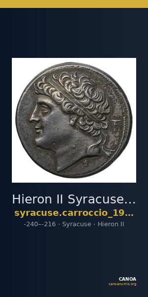 Hieron II Syracuse Carroccio 1994 1-14 — CANOA
