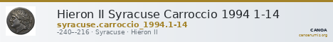 Hieron II Syracuse Carroccio 1994 1-14 — CANOA