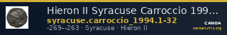 Hieron II Syracuse Carroccio 1994 1-32 — CANOA