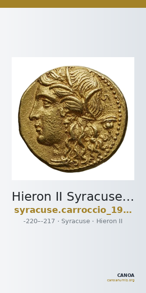 Hieron II Syracuse Carroccio 1994 16-58 — CANOA