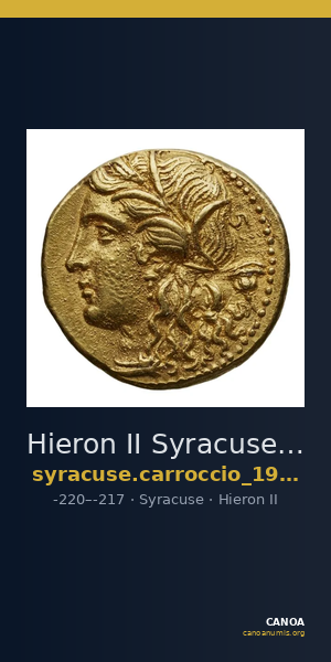 Hieron II Syracuse Carroccio 1994 16-58 — CANOA