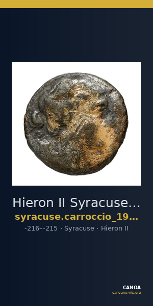 Hieron II Syracuse Carroccio 1994 pl_XV_L-M — CANOA