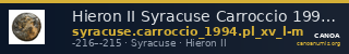 Hieron II Syracuse Carroccio 1994 pl_XV_L-M — CANOA