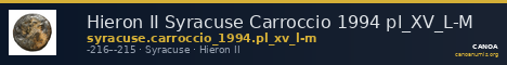 Hieron II Syracuse Carroccio 1994 pl_XV_L-M — CANOA