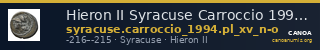 Hieron II Syracuse Carroccio 1994 pl_XV_N-O — CANOA