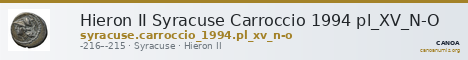 Hieron II Syracuse Carroccio 1994 pl_XV_N-O — CANOA
