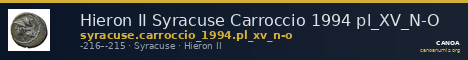 Hieron II Syracuse Carroccio 1994 pl_XV_N-O — CANOA