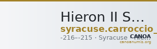 Hieron II Syracuse Carroccio 1994 pl_XV_P — CANOA