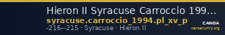 Hieron II Syracuse Carroccio 1994 pl_XV_P — CANOA