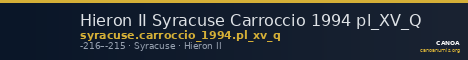 Hieron II Syracuse Carroccio 1994 pl_XV_Q — CANOA