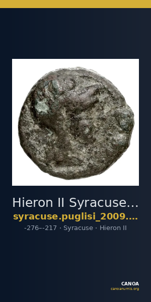 Hieron II Syracuse Puglisi 2009 338 — CANOA