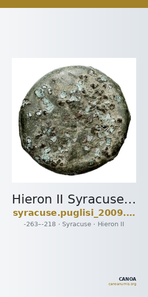 Hieron II Syracuse Puglisi 2009 339 — CANOA