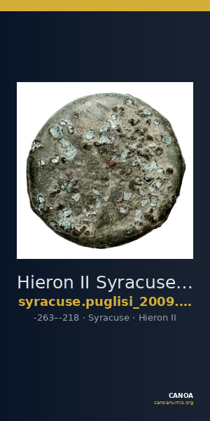 Hieron II Syracuse Puglisi 2009 339 — CANOA